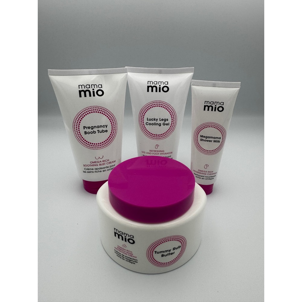 NEW Mama Mio Pregnancy Skincare Bundle - Tummy Rub, Boob Tube & More (4 Pcs)